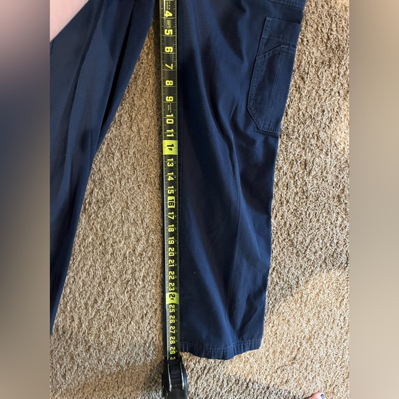 Carhartt Scrub Pants Men’s Small Navy Ripstop Cargo Boot Cut Utility - Picture 6 of 8